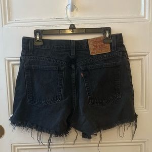 Vintage Levi’s High waisted black shorts